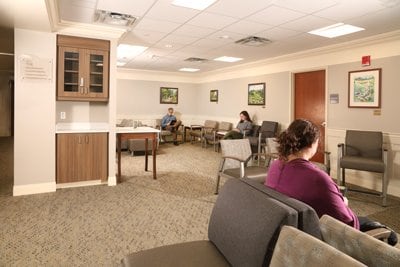 waiting room of the Foley Cancer Center