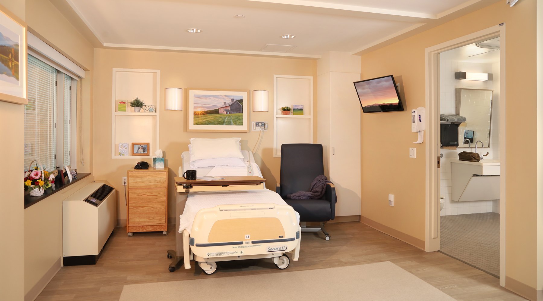 Comfort care suite for a palliative care patient